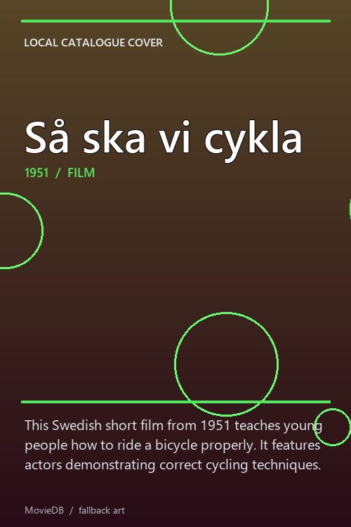 Så ska vi cykla poster