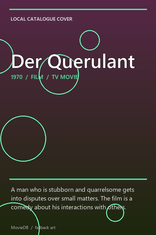 Der Querulant poster