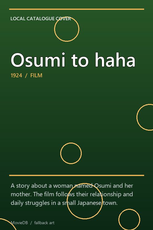 Osumi to haha poster