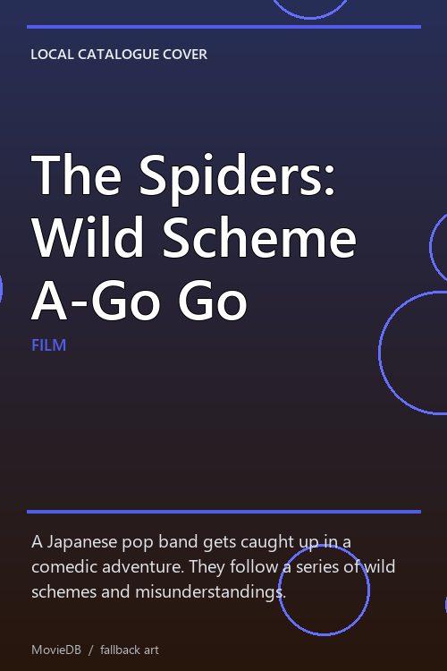 The Spiders: Wild Scheme A-Go Go poster