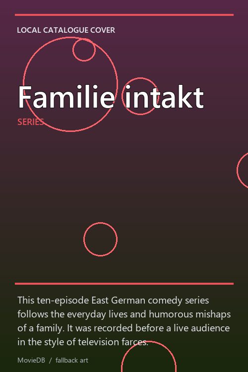 Familie intakt poster