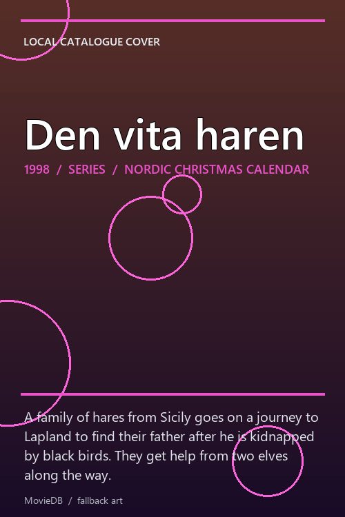 Den vita haren poster