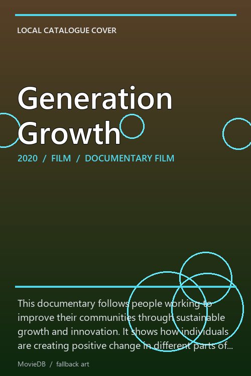 Generation Growth poster