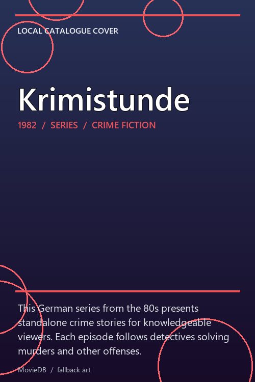 Krimistunde poster