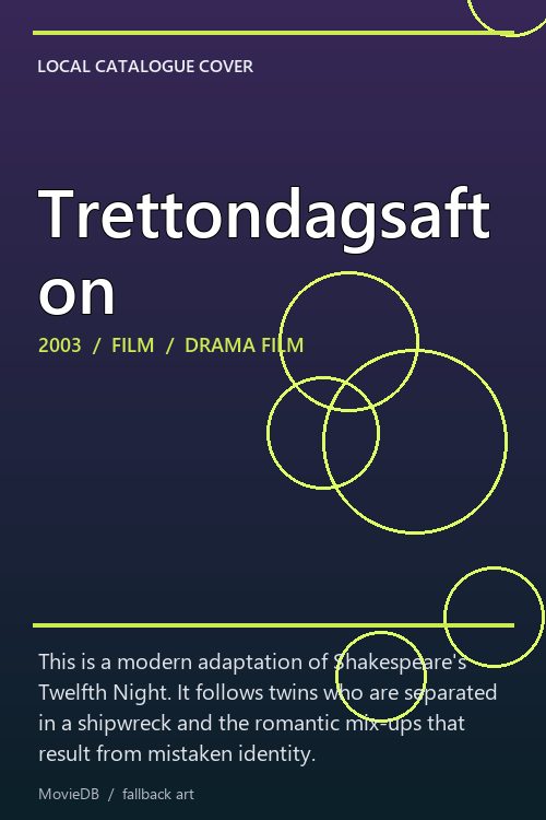 Trettondagsafton poster