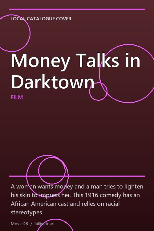 Money Talks in Darktown poster