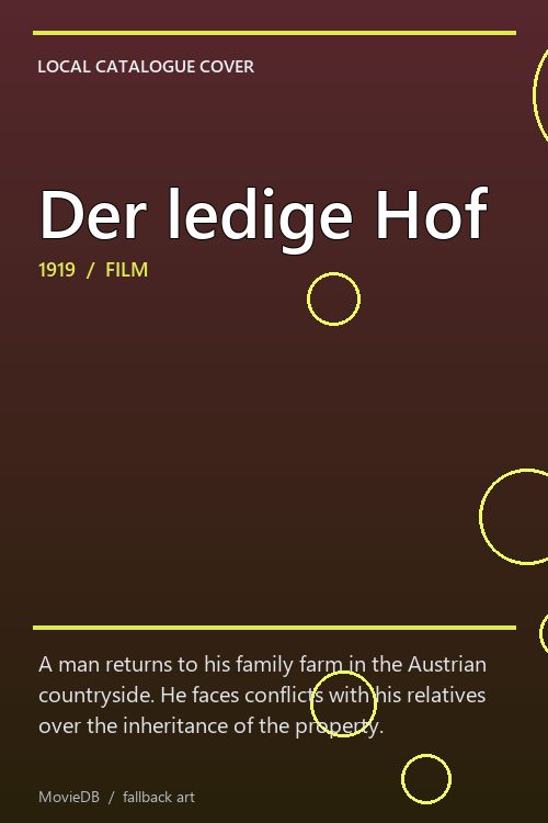 Der ledige Hof poster
