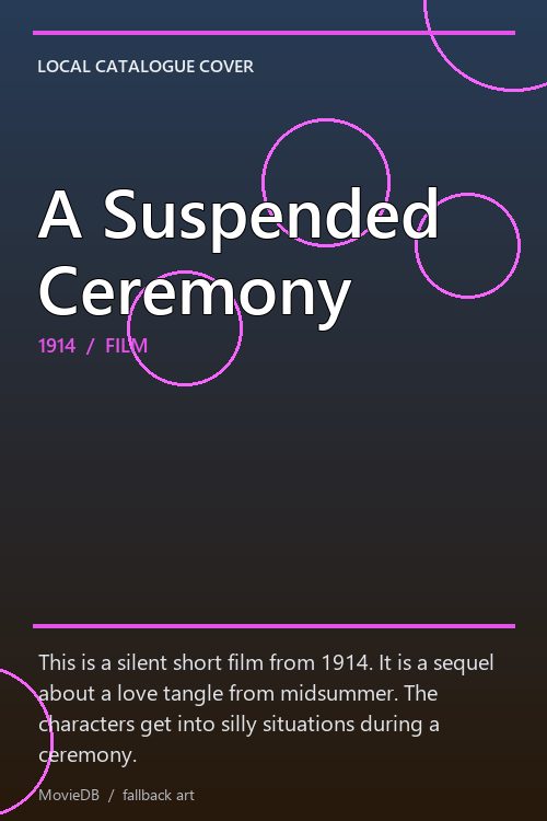 A Suspended Ceremony poster