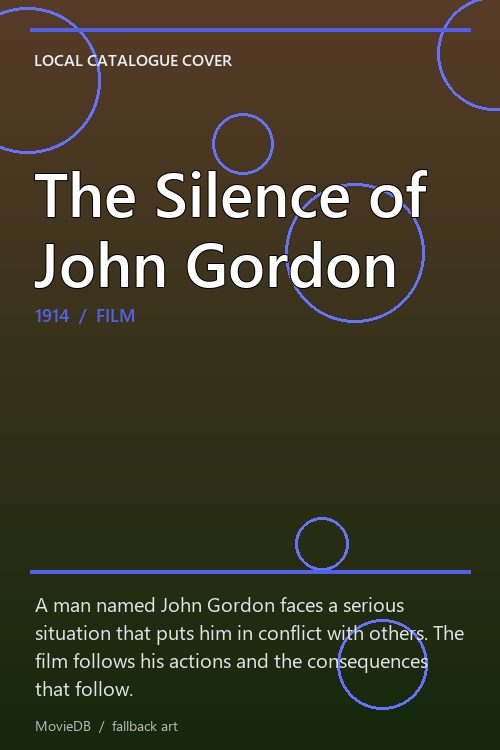 The Silence of John Gordon poster