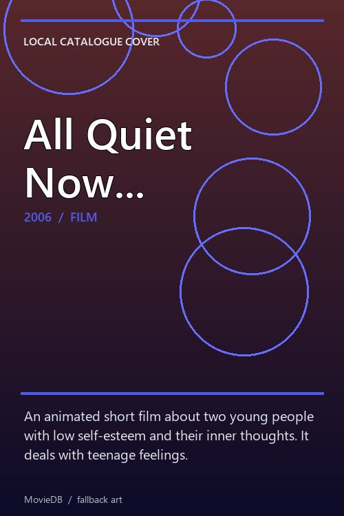 All Quiet Now... poster