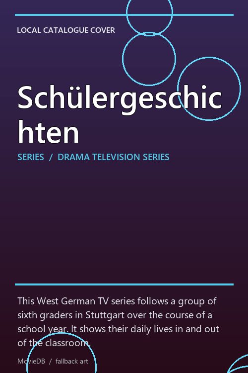 Schülergeschichten poster