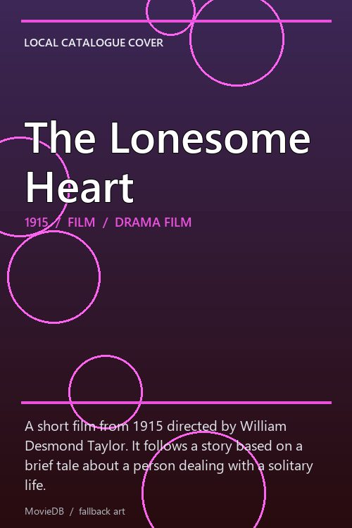 The Lonesome Heart poster