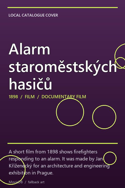 Alarm staroměstských hasičů poster