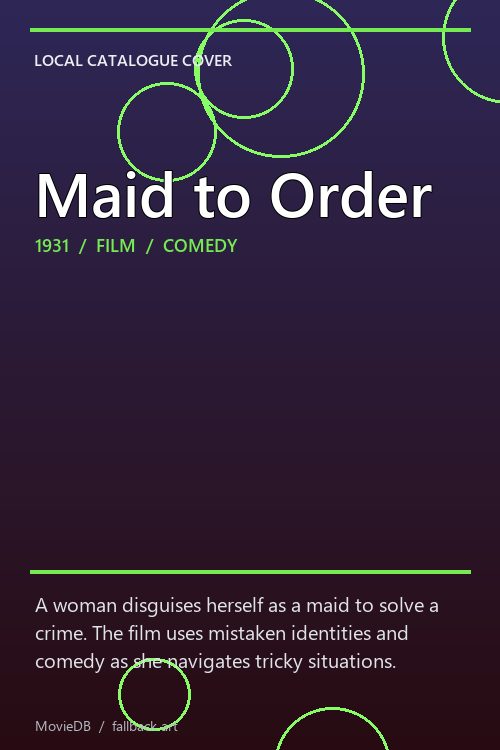 Maid to Order poster