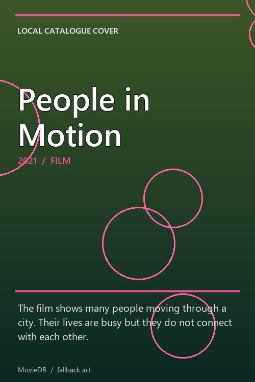 People in Motion poster
