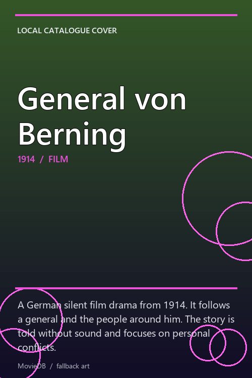 General von Berning poster