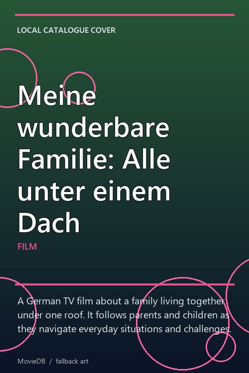Meine wunderbare Familie: Alle unter einem Dach poster