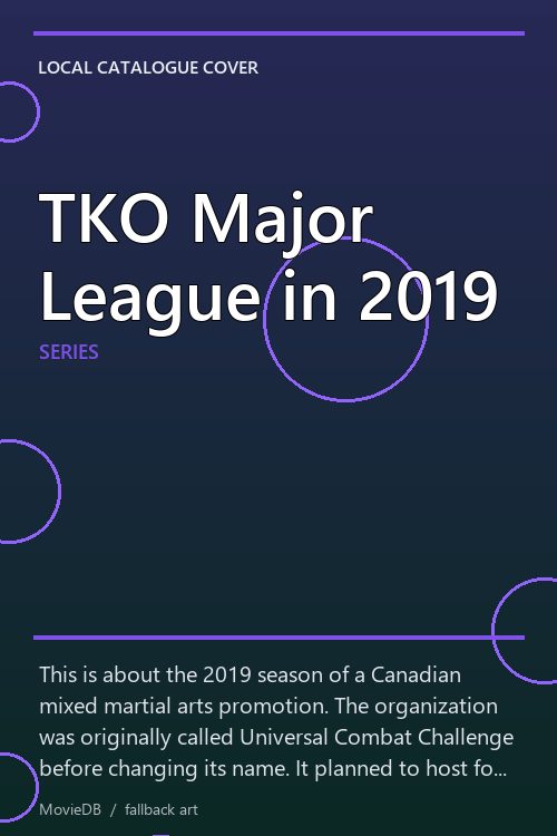 TKO Major League in 2019 poster