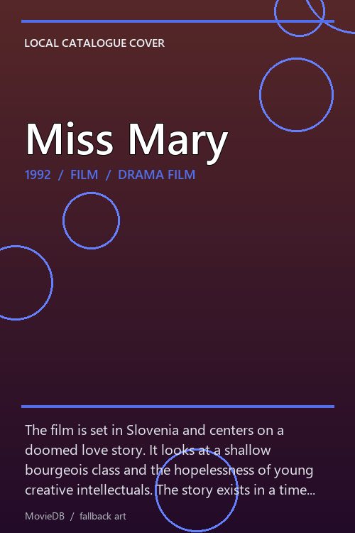 Miss Mary poster
