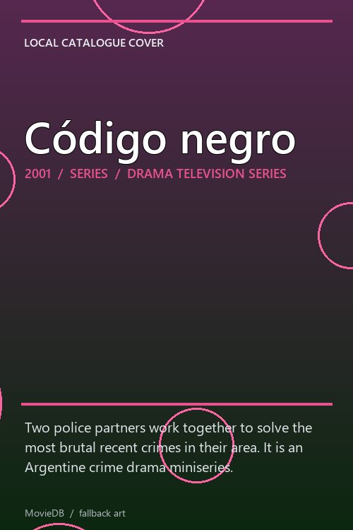 Código negro poster