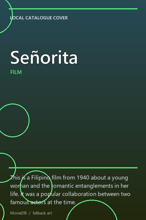 Señorita poster