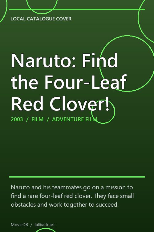 Naruto: Find the Four-Leaf Red Clover! poster