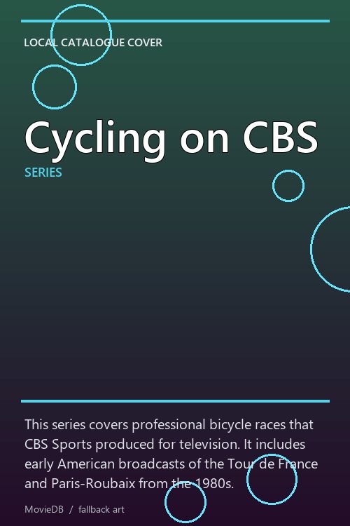 Cycling on CBS poster