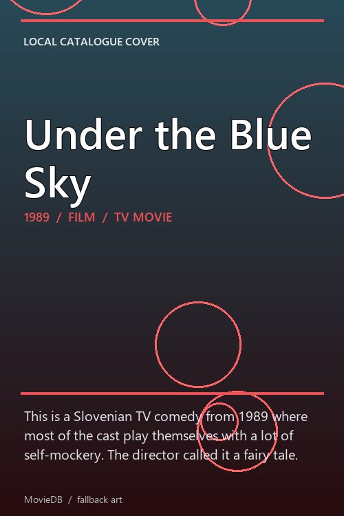Under the Blue Sky poster