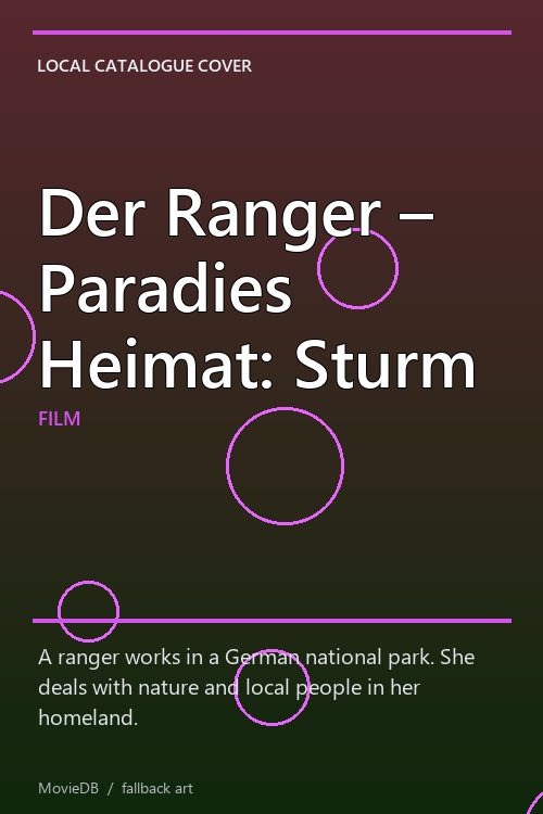 Der Ranger – Paradies Heimat: Sturm poster