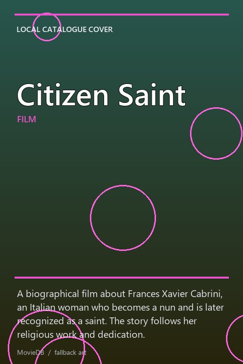 Citizen Saint poster