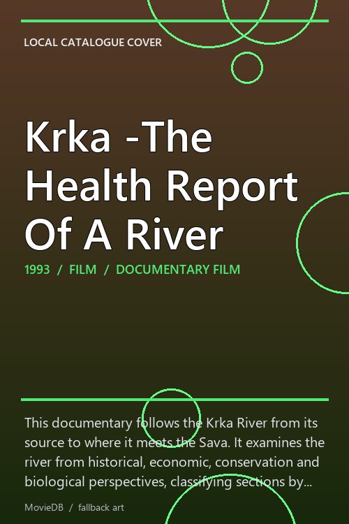 Krka -The Health Report Of A River poster
