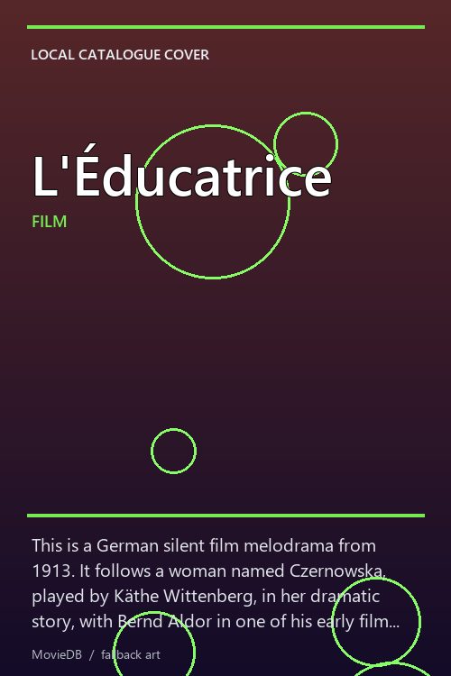 L'Éducatrice poster