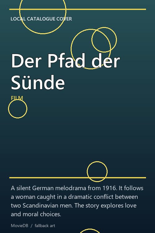 Der Pfad der Sünde poster