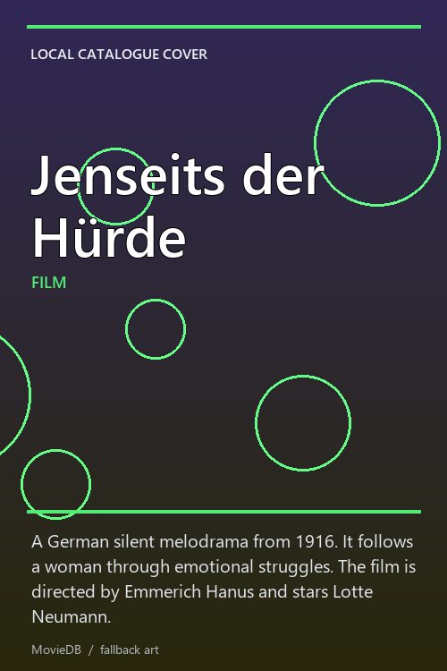 Jenseits der Hürde poster
