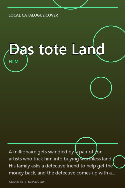 Das tote Land poster