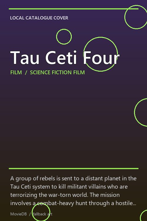 Tau Ceti Four poster