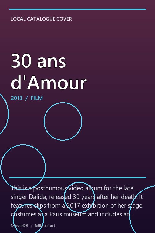 30 ans d'Amour poster