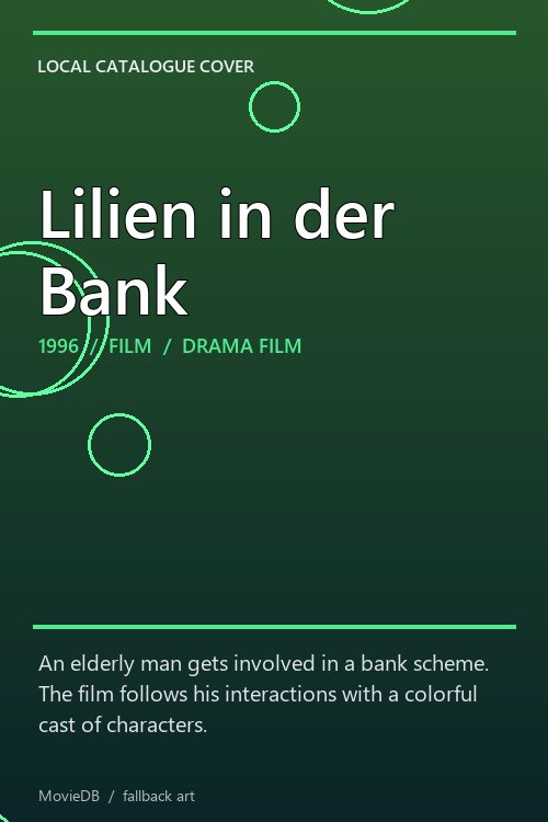 Lilien in der Bank poster