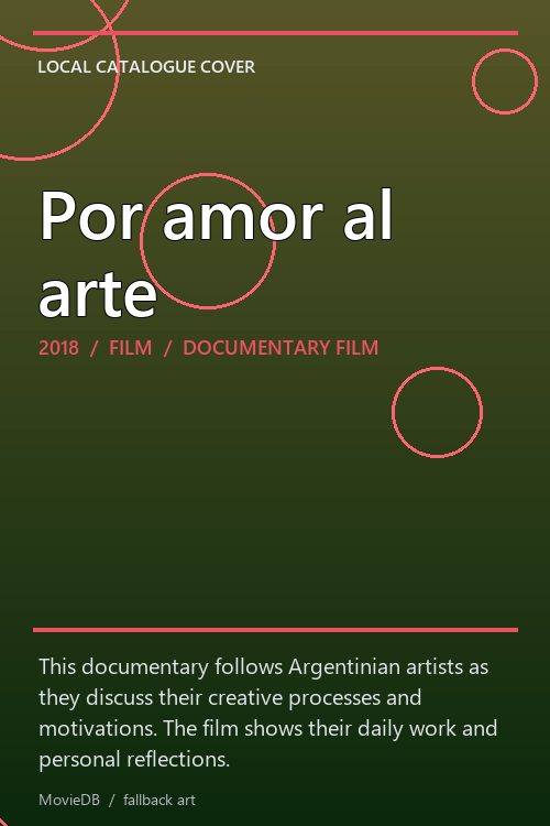 Por amor al arte poster