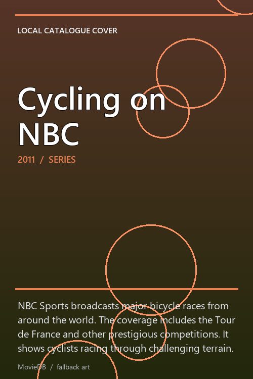Cycling on NBC poster