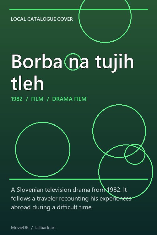 Borba na tujih tleh poster