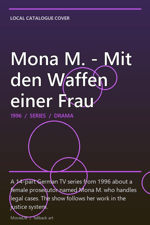 Mona M. - Mit den Waffen einer Frau poster
