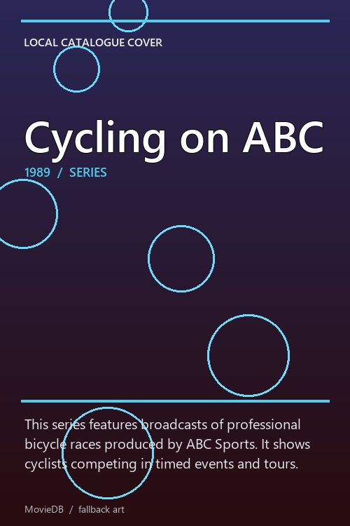 Cycling on ABC poster