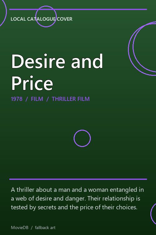 Desire and Price poster