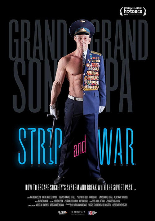 Strip and war poster