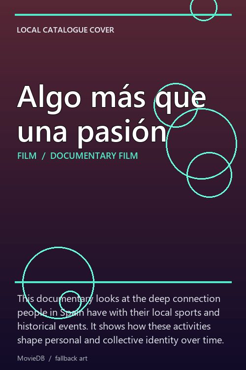 Algo más que una pasión poster