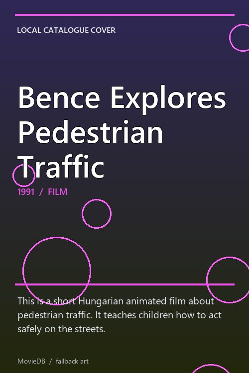 Bence Explores Pedestrian Traffic poster