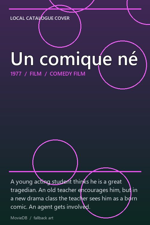Un comique né poster