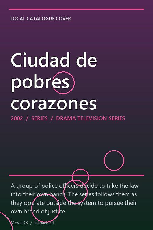 Ciudad de pobres corazones poster