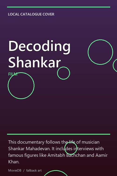 Decoding Shankar poster